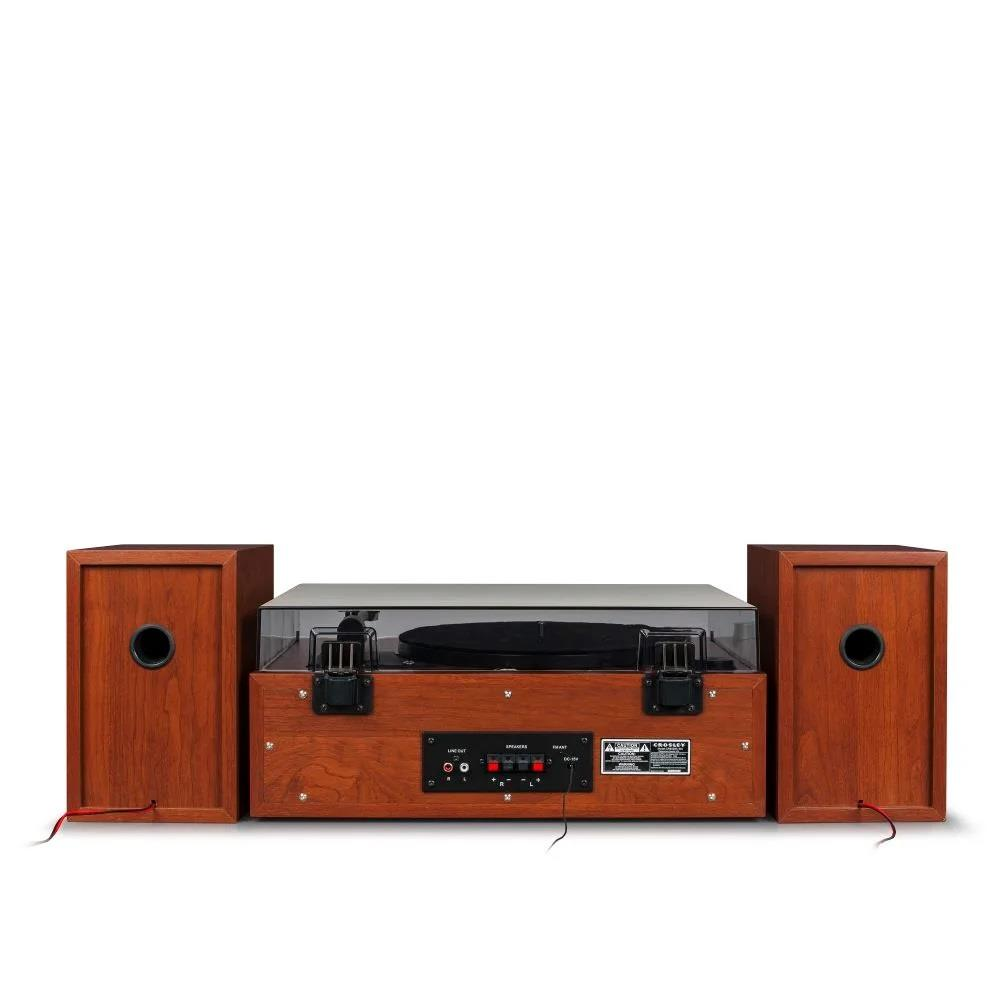 Refurbished Crosley 1975T 8-In-1 Entertainment System - Walnut