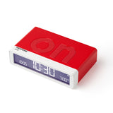 Lexon GIFT Set PANTONE - Includes Mino+ Mini Speaker, Flip Classic Clock, Mina M Lamp, Thykho 3  Speaker - 2035 Red
