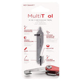 KeySmart Multi-Tool 5-in-1 Keychain Tool Stainless Steel