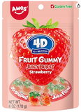 12 Pack x Amos 4D Gummy Strawberry Burst Peg Bag 170g