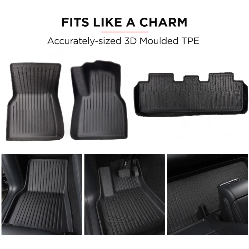 Tesla Model Y All-Weather TPE Floor Mat Set