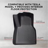 Tesla Model Y All-Weather TPE Floor Mat Set