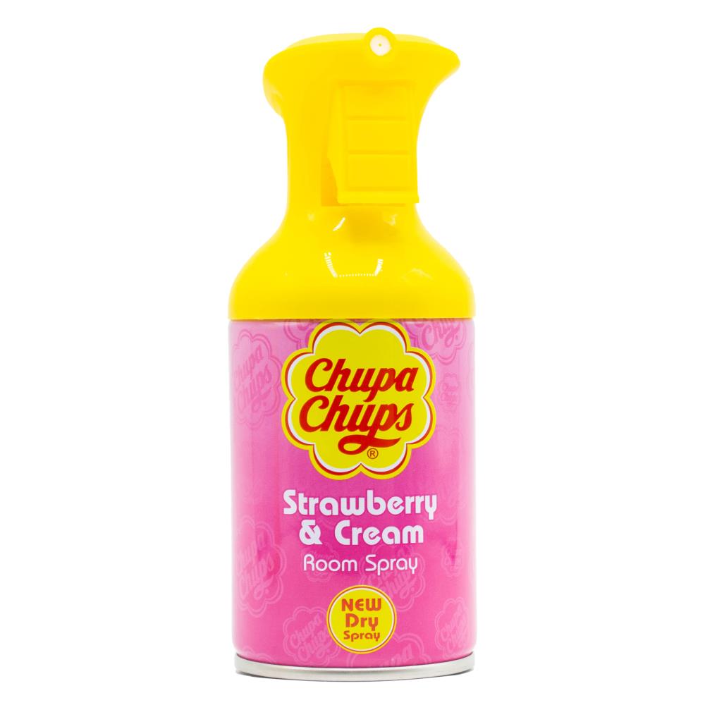 12 Pack x Chupa Chups 250ml Room Spray Strawberry & Cream