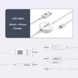Pisen 2-in-1 Apple Watch Charger and iPhone Lightning Cable