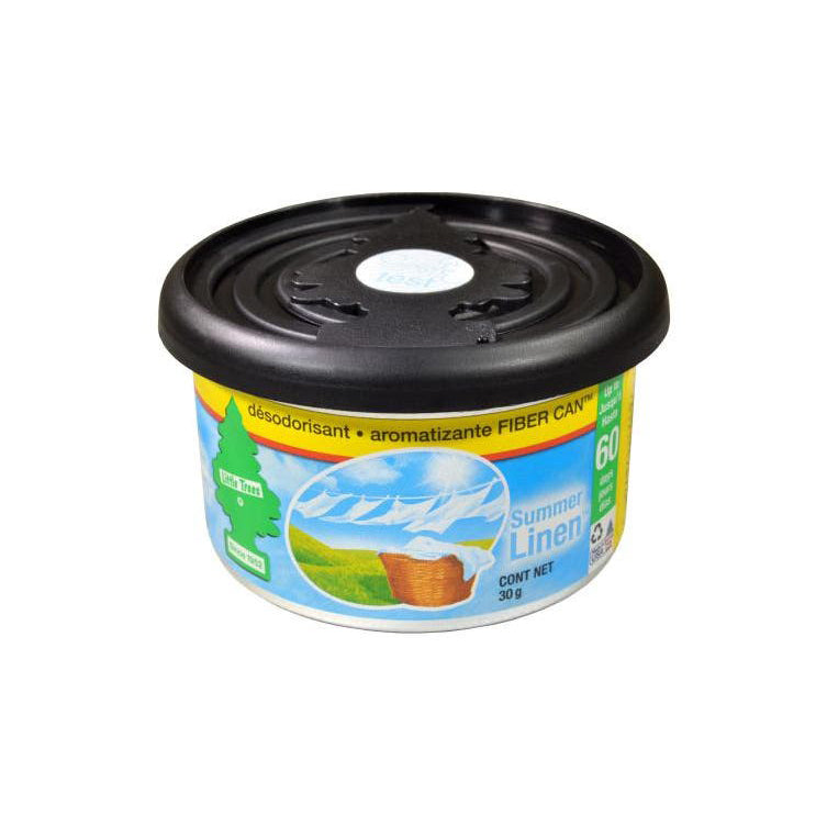 Little Trees Fiber Can Air Freshener Canister Summer Linen 30g