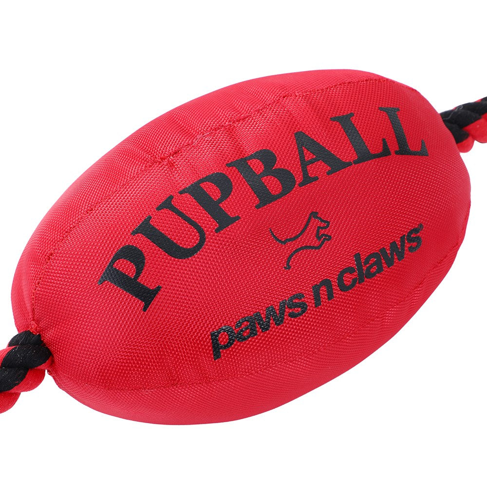 Paws & Claws Footy Oxford Rope Tugger Squeaky Plush - 75x25x20cm
