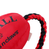Paws & Claws Footy Oxford Rope Tugger Squeaky Plush - 75x25x20cm