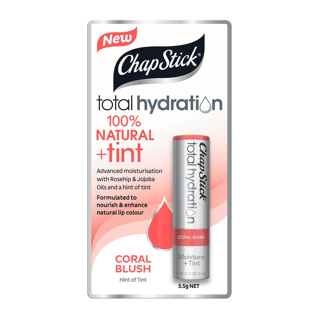 ChapStick Total Hydration Coral Blush Tint Lip Balm 3.5g