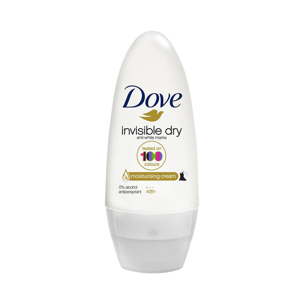 6 x Dove Invisible Dry RollOn AntiWhite Marks Antiperspirant Deodora