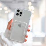 iPhone 14 Pro Max Clear Jelly Case with Card Holder
