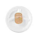2 x Lemon & Lime ECO Sugarcane 3 Compartment Plate 10 Pack - 26cm