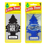 Little Trees Air Freshener 2 Pack - Black Ice & New Car