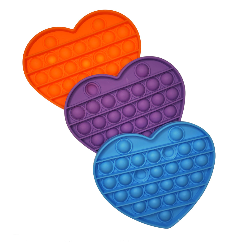 Silicon Popper Sensory Fidget Toys - Love Heart