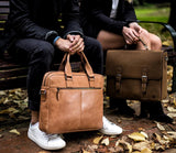 Jack Bee Flinders Leather Laptop Bag