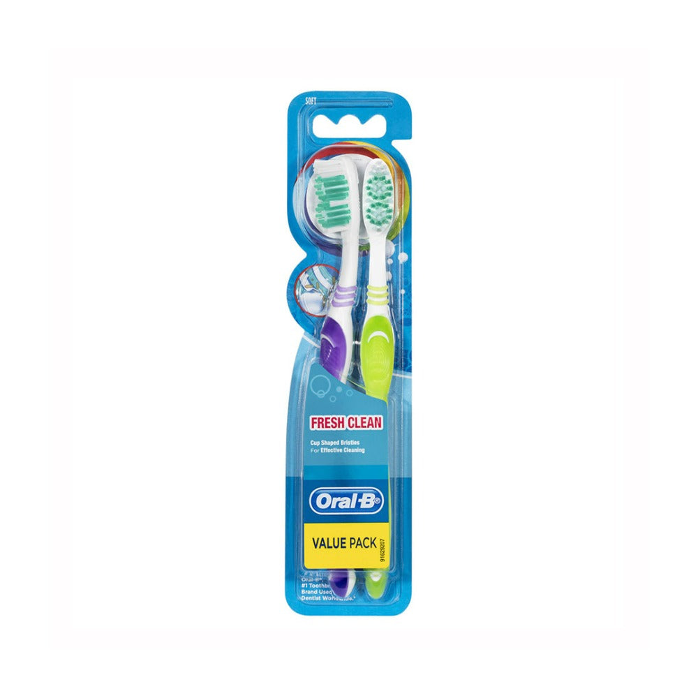 12 Pack x Oral-B All Rounder Toothbrush 2pc - Assorted