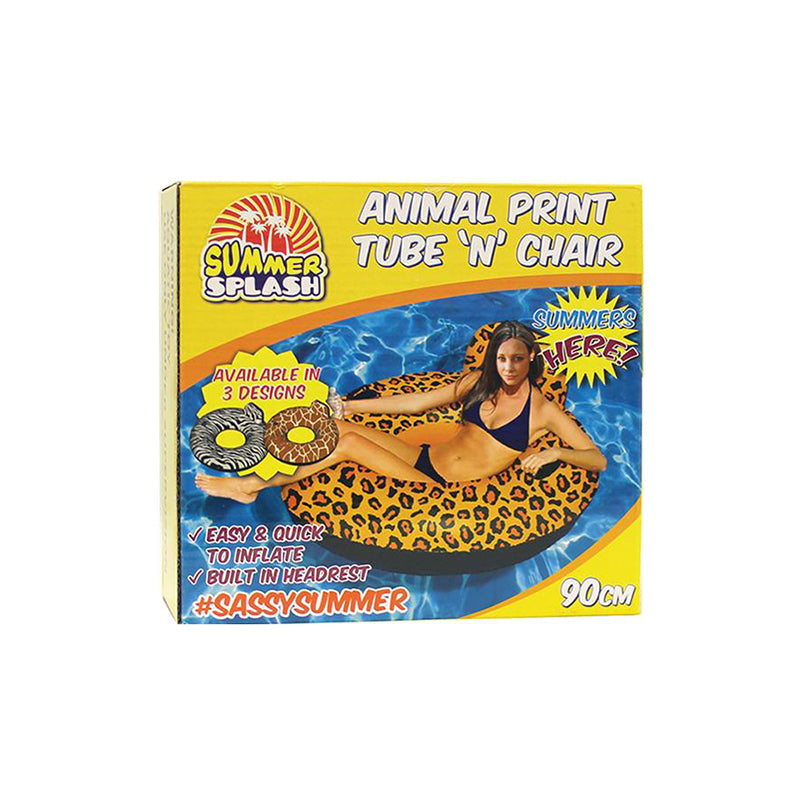 Animal Print Swim Ring - 90cm