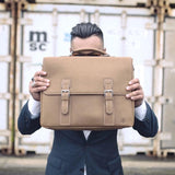 Jack Bee Collins Leather Messenger Bag