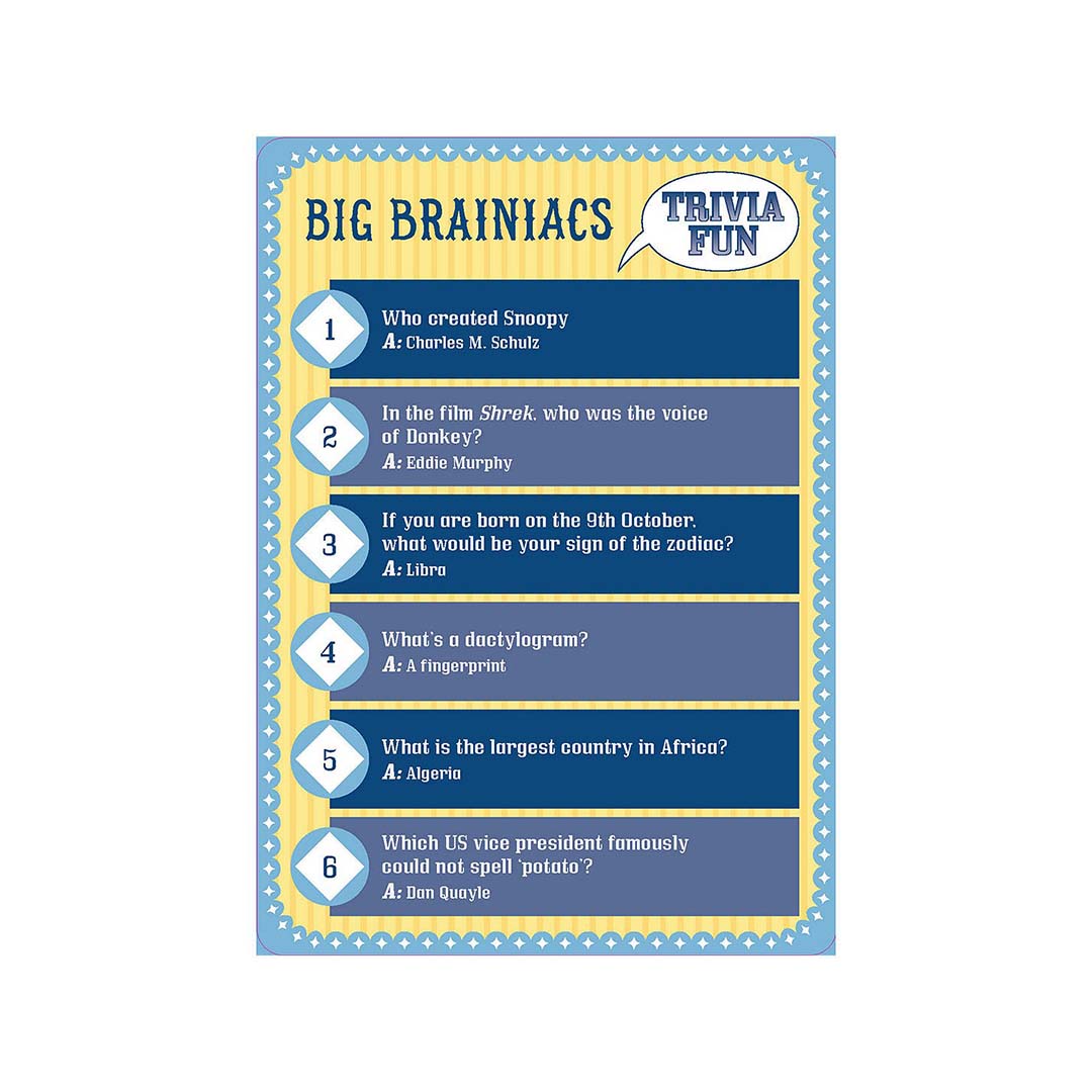 Professor Murphy's Quiz Cards: Trivia Fun