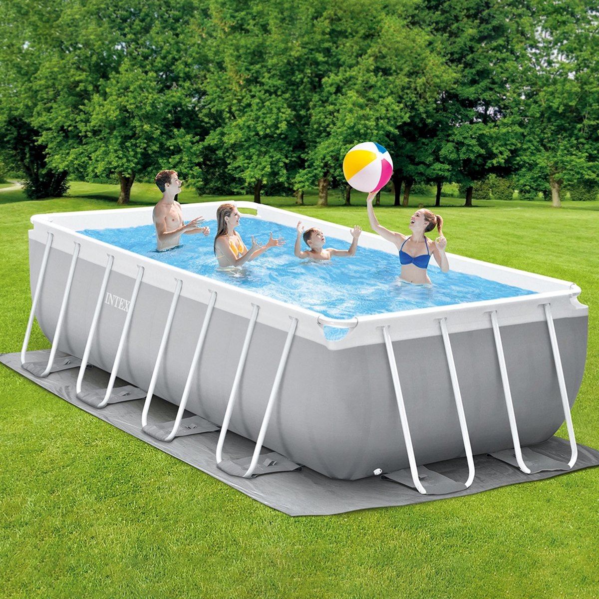 Intex 26788AU Above Ground Swimming Pool Rectangular 4m x 2m with Pump