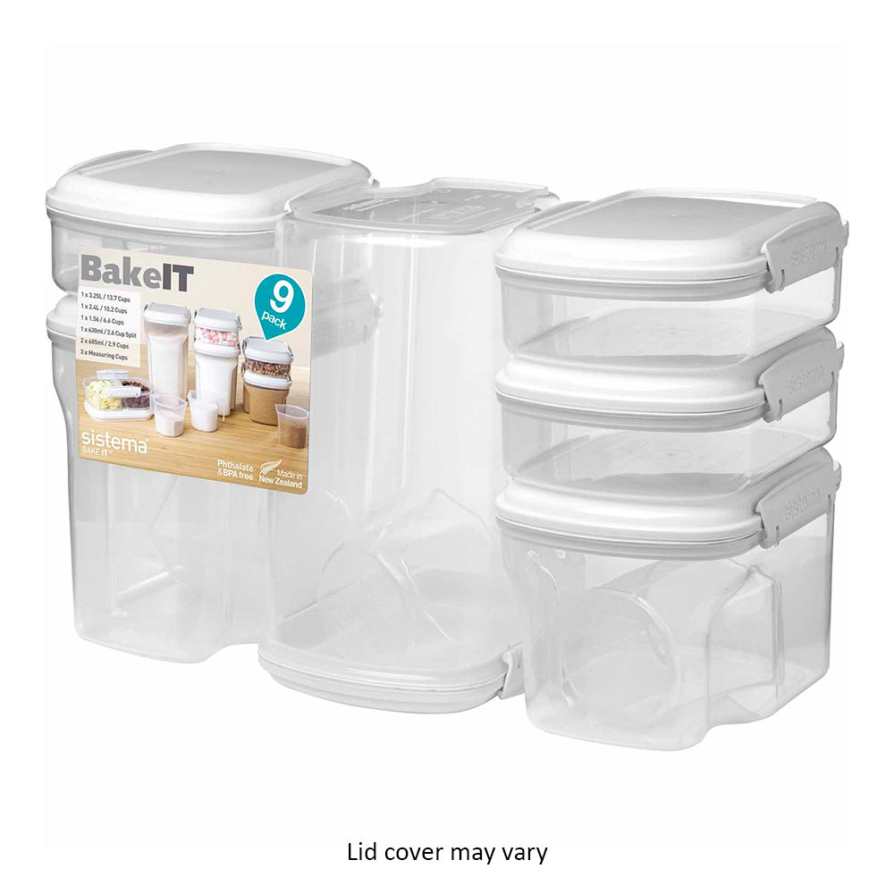 Sistema Bake It Pantry Set: 9 Food Storage Containers