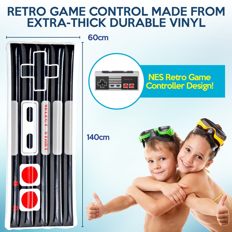 Inflatable Retro Game Control Air Bed - 140x60cm