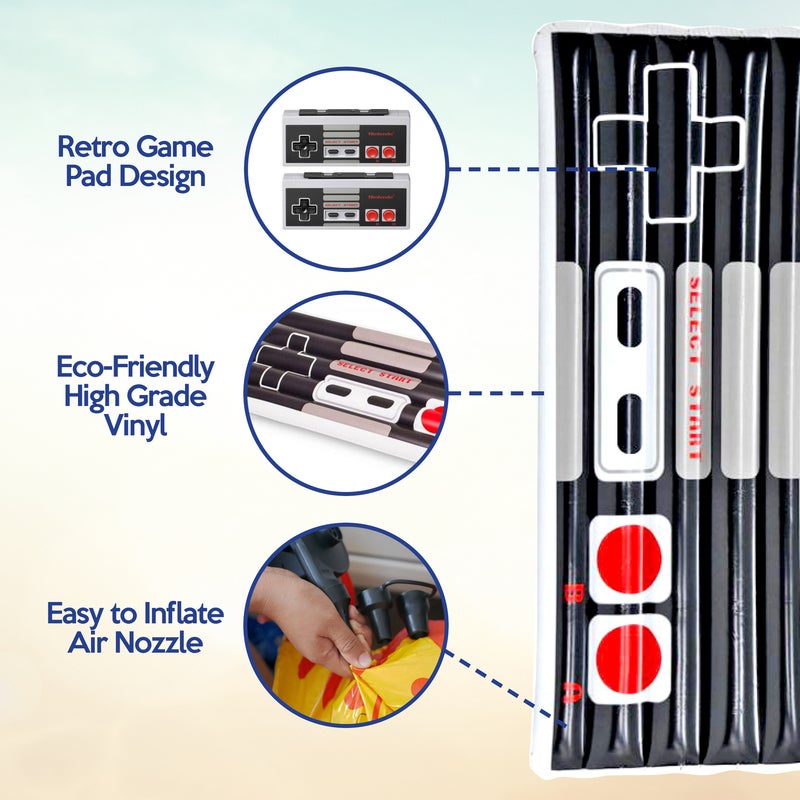 Inflatable Retro Game Control Air Bed - 140x60cm