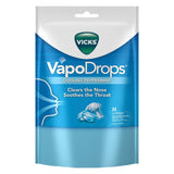 2 x Vicks VapoDrops Peppermint Blue (24 Pack)