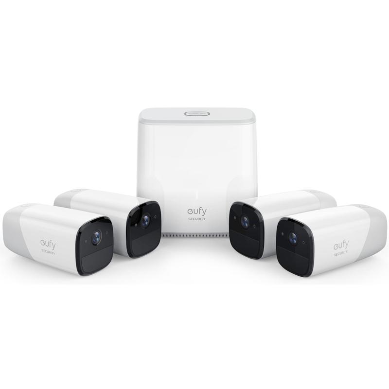 Eufy Wire-Free HD Security Cam with Home Base Kit (4 cameras)