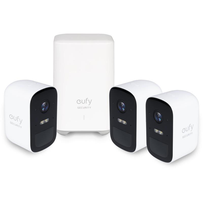 Eufy 2C Wire-Free HD Security Cam with Home Base 2 Kit (3 cameras)