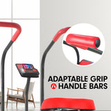 Powertrain Air Resistance Fan Exercise Bike for Cardio - Red