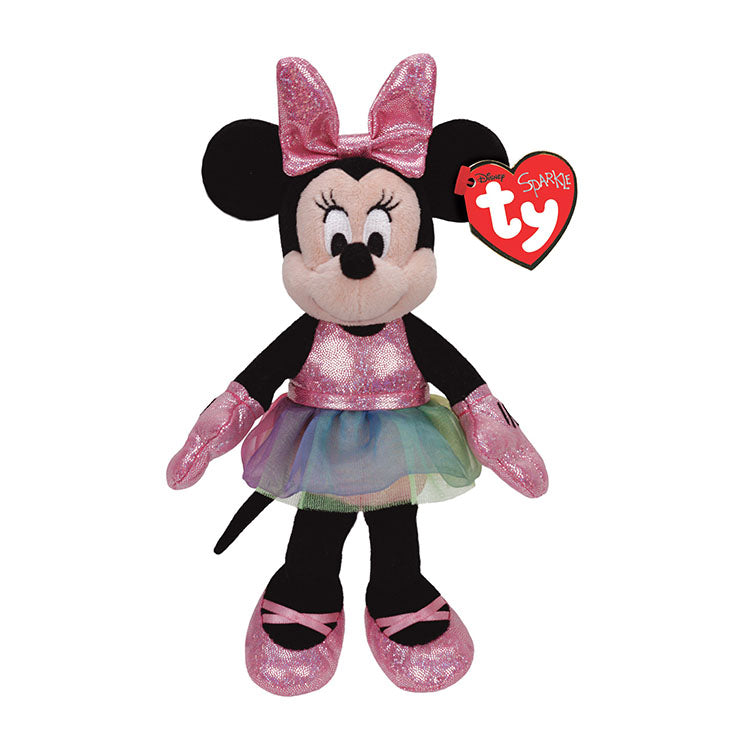 Ty Beanie Babies Collection 8" Disney Minnie Mouse Ballerina Sparkle Plush Toy