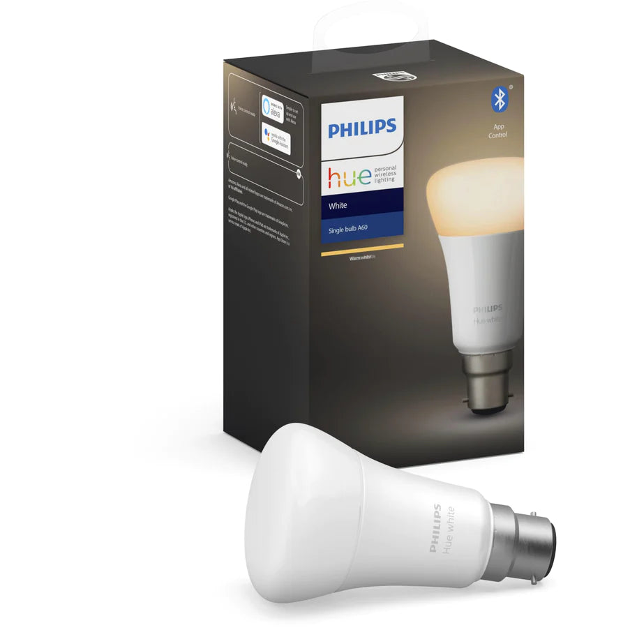 Philips Hue Smart Bulb 9W A60 B22 - White