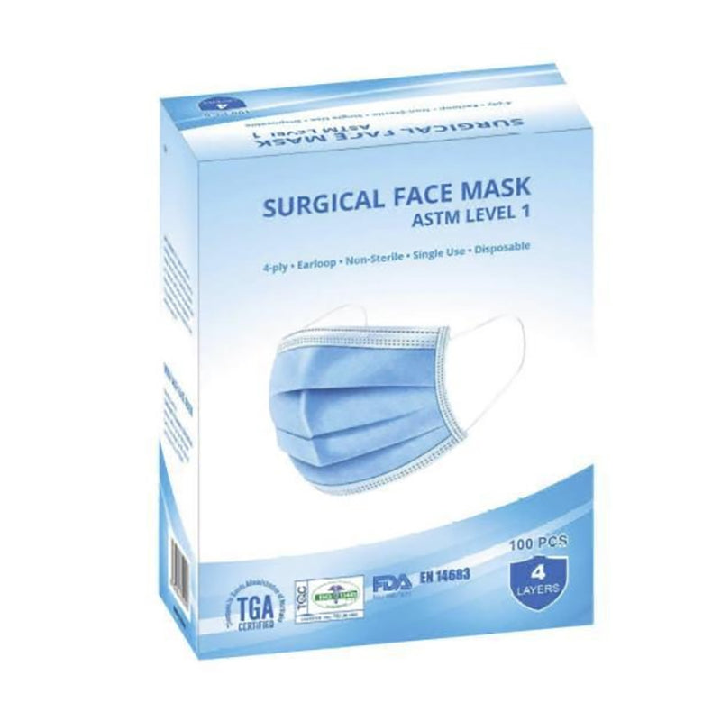 Disposable Face Masks(TGA Approved) - 100 Pieces
