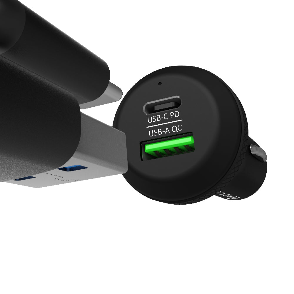 Adam Elements USB-C PD & QC 36W Fast Charging Car Charger