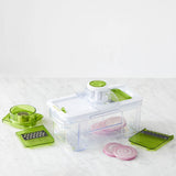 Davis & Waddell Adjustable 5 in1 Mandoline Slicer/Chopper/Cutter with Storage Container