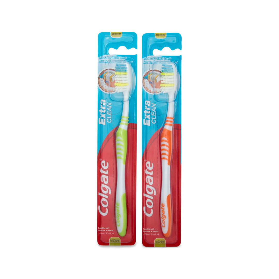 12 Pack x Colgate Extra Clean Toothbrush - Medium
