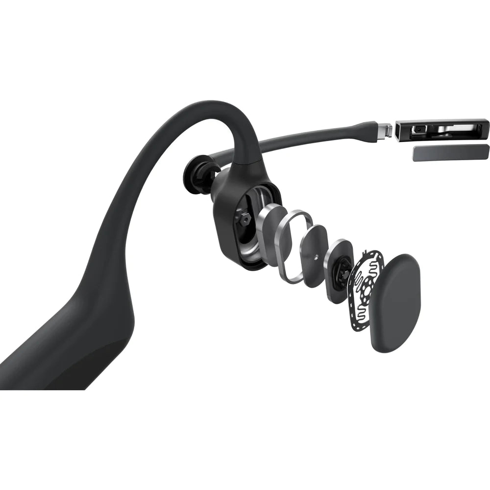 Shokz OpenComm Wireless Bone Conduction Stereo Bluetooth Headset - Black