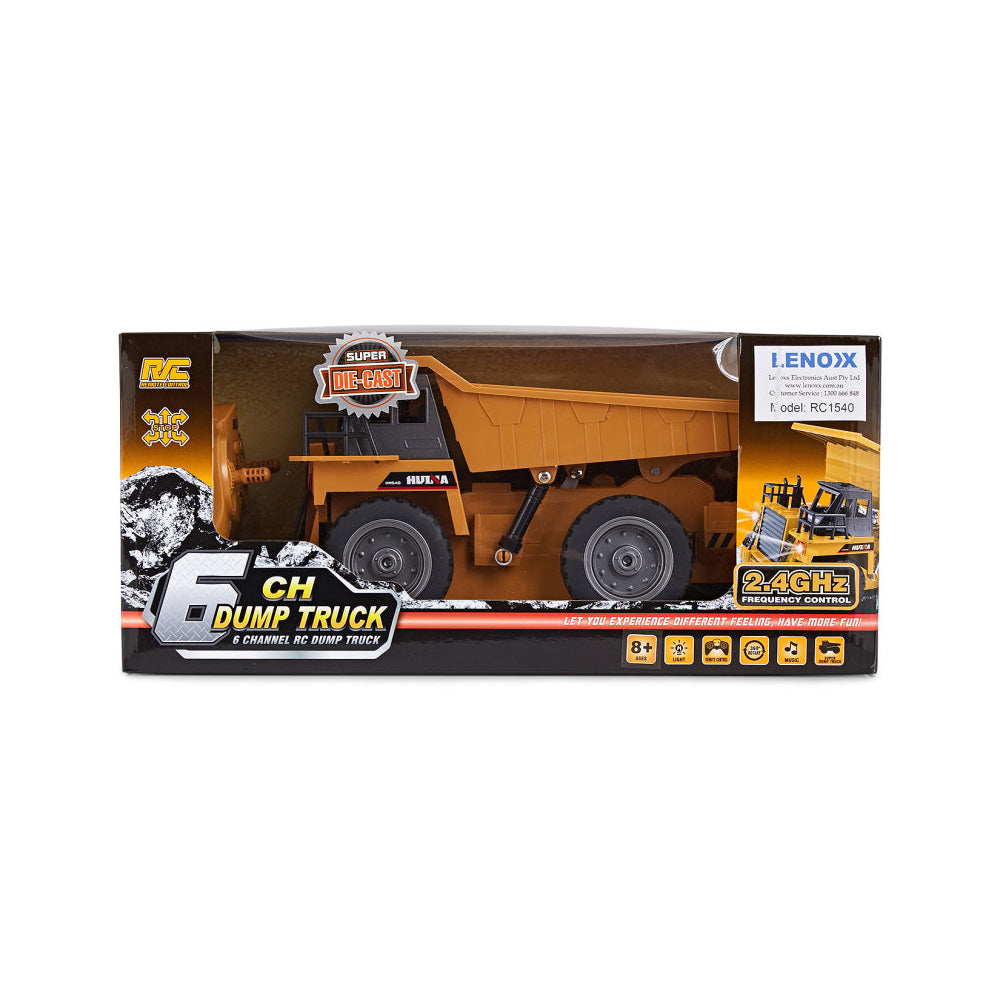 Lenoxx Die-Cast 6-Channel Dump Truck RC Toy