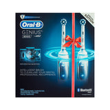 Oral-B Genius 8000 Electric Toothbrush 2-Pack - Silver