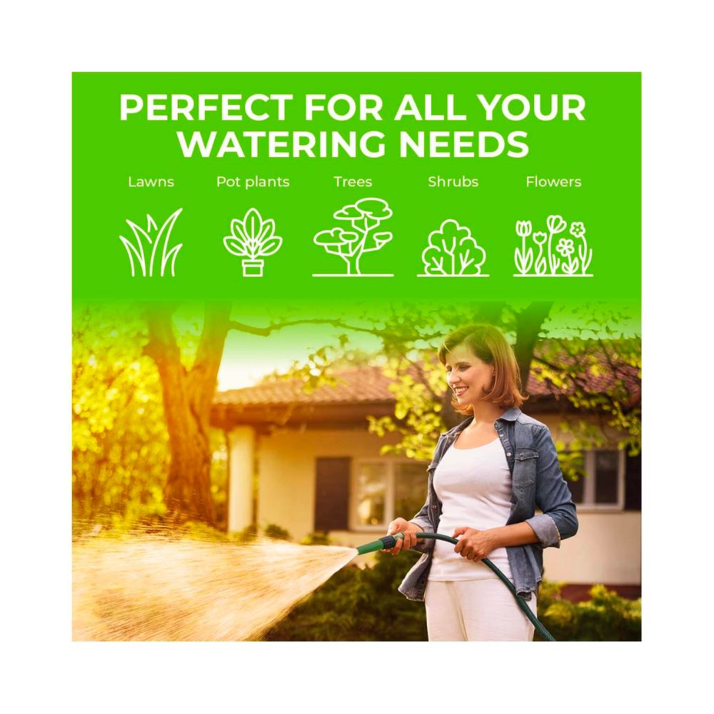 Garden Greens 5 Piece 30 Metre Garden Hose & Connectors All Essentials Set