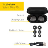 Jabra Elite 75T Truly Wireless Headphones - Titanium Black