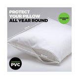PVC Pillow Protector 52.5x75cm - 2 Pack