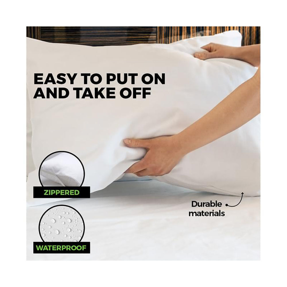 PVC Pillow Protector 52.5x75cm - 2 Pack