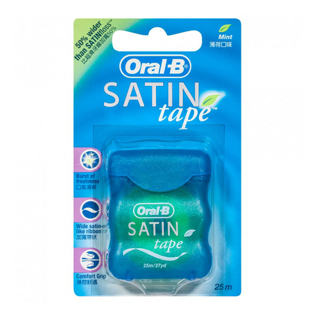 2 Pack x Oral-B Dental Floss Satin Tape Mint - 25m