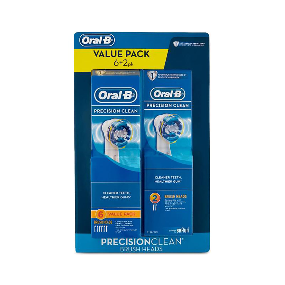 Oral-B Precision Clean Brush Head Refill - 8 Pack