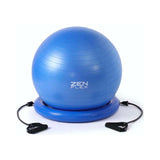 Zen Flex Fitness Training Yoga Ball - Base and Resistance band 65cm/65cm