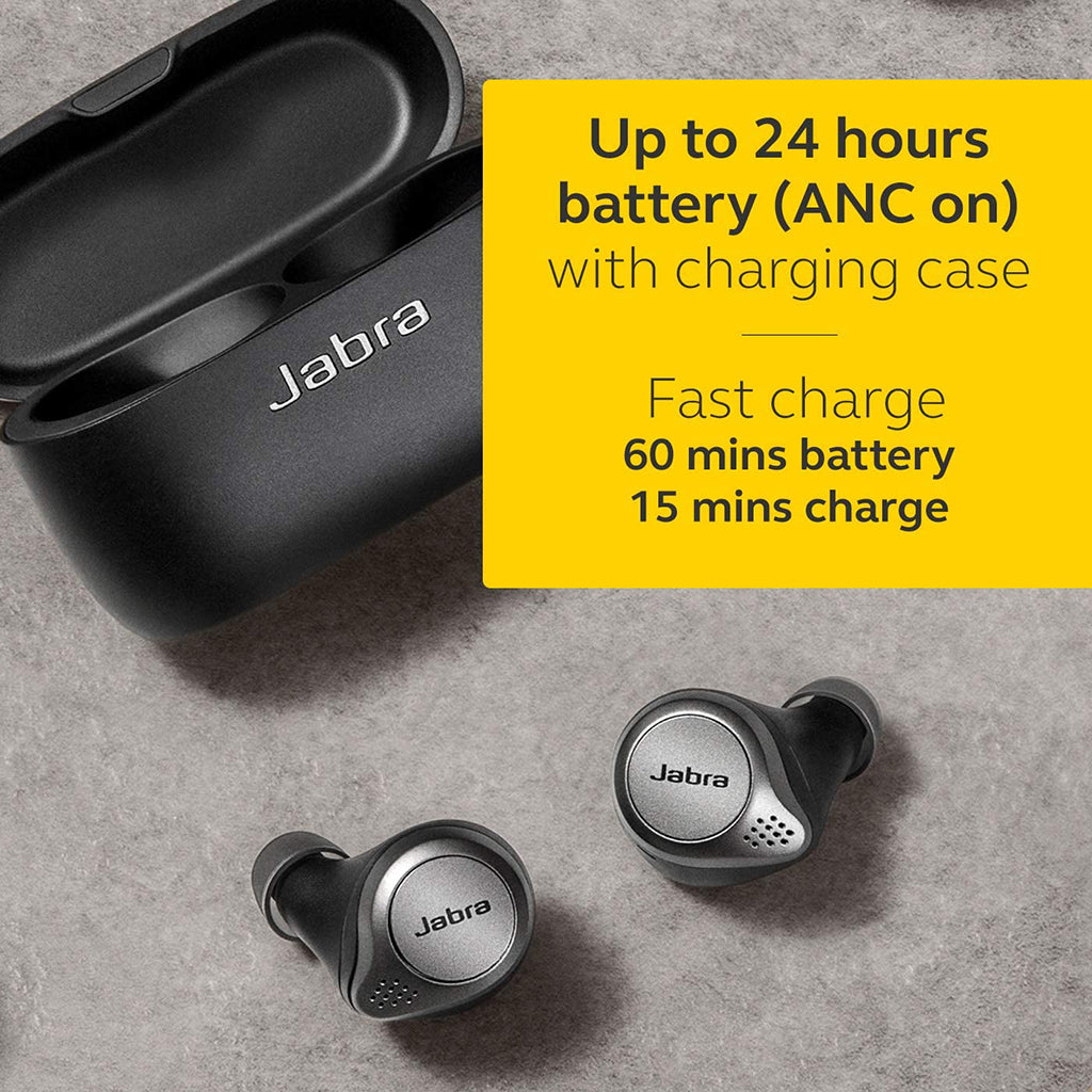 Jabra Elite 75T Truly Wireless Headphones - Titanium Black