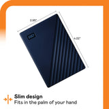 WD 2TB My Passport Portable HDD Hard Drive Mac - Blue
