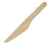 Eco Biodegradable Material Wooden Knives - 16.5cm(50 Pack)