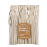 Eco Biodegradable Material Wooden Knives - 16.5cm(50 Pack)